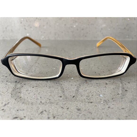 GUESS Eyeglasses Frames ONLY Full Rim Black Gold Tone GU 1301 BLK HNY 51-16 140 - Picture 1 of 13